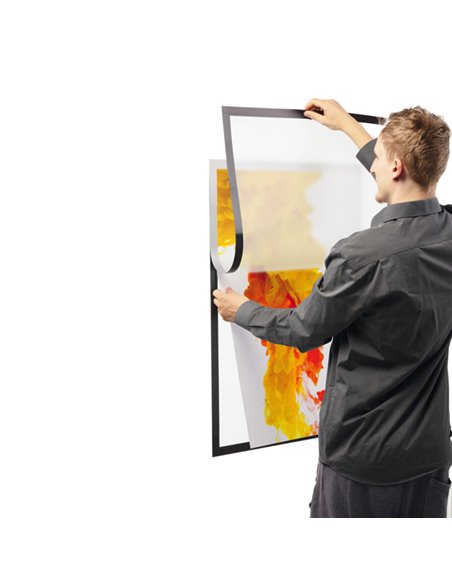 Cornice adesiva Duraframe® Poster A1 59,4x84,1cm argento 5055-23 DURABLE 5055-23 DURABLE CORNICI DA PARETE E SUPPORTI
