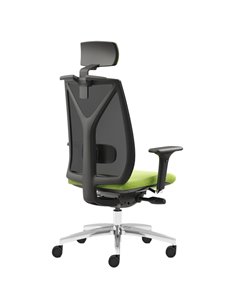 Poltrona semidirezionale Velia VEAPG verde mela c/bracc.regolabili+poggiatesta VEAPG/BR3D/HVM Unisit SEDUTE DIREZIONALI 2