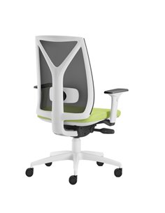 Poltrona semidirezionale Velia VEAB verde mela/bianco c/ braccioli regolabili VEAB/BR3DB/HVM Unisit SEDUTE DIREZIONALI