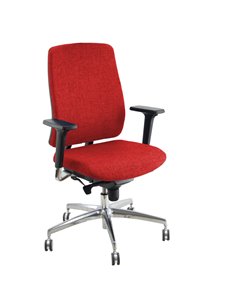 Poltrona semidirezionale Absolute ASA rosso con braccioli regolabili ASA/BR3D/LR Unisit SEDUTE DIREZIONALI