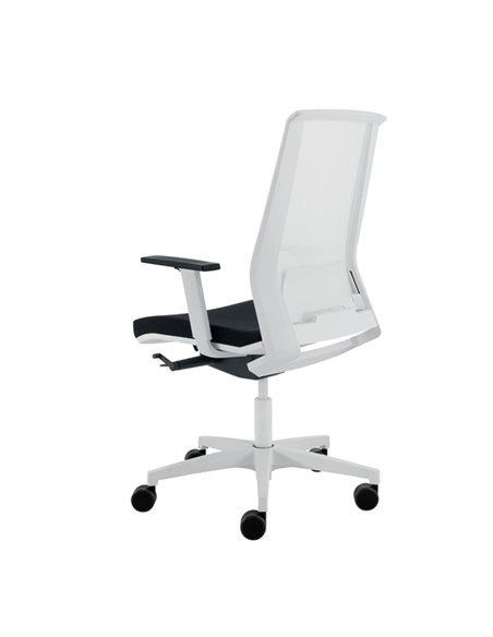 Poltrona semidirezionale Light LLB nero/bianco con braccioli regolabili LLB/BR/HN Unisit SEDUTE DIREZIONALI