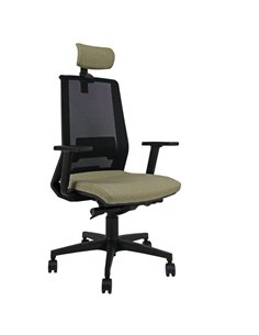 Poltrona semidirezionale Light LLNPG verde bruciato c/bracc. regolabili+poggiat LLNPG/BRF/XVM Unisit SEDUTE DIREZIONALI