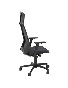 Poltrona semidirezionale Light pro LLNPRO nero con braccioli regolabili LLNPRO/BRL/HN Unisit SEDUTE DIREZIONALI 2