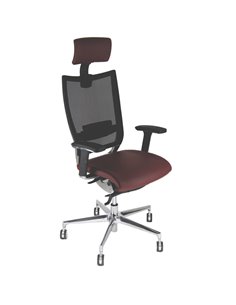 Poltrona semidirezionale Elite concept COTPG bordeaux c/bracc regolab+poggiate COTPG/BRWN/KD Unisit SEDUTE DIREZIONALI