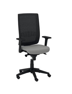 Poltrona semidirezionale Kind KIAN grigio chiaro con braccioli regolabili KIAN/BR2D/LI Unisit SEDUTE DIREZIONALI