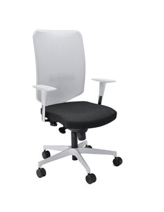 Poltrona semidirezionale Newair NWB nero/bianco con braccioli regolabili NWB/BR3DB/KN Unisit SEDUTE DIREZIONALI