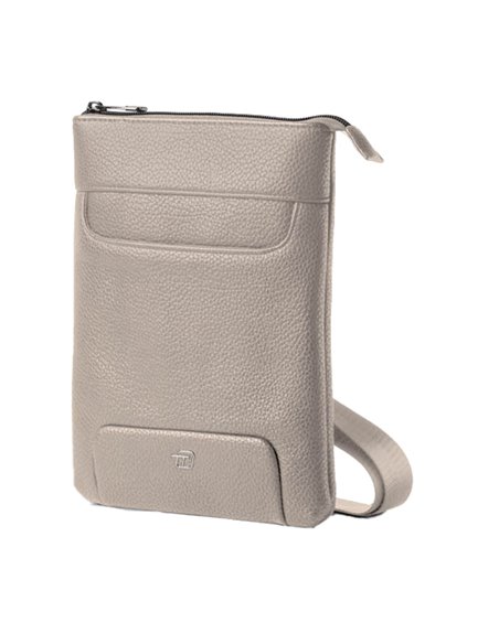 City bag piccola Gate Trended ecopelle dim. 20x26x2cm ghiaccio InTempo 9214GAT21