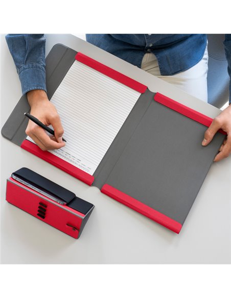 Portablocco Meet c/alette magnetiche dim. 31x25x1,4cm rosso InTempo 8244MT28