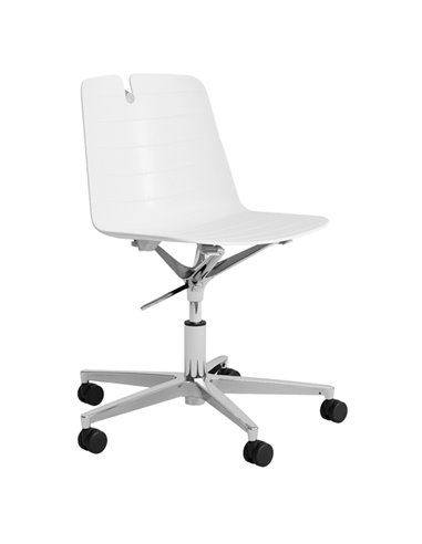 Seduta home/office Mindy MNGP bianco senza braccioli MNGP/MI-BI