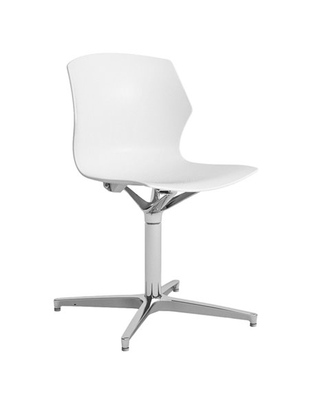 Seduta home/office No Frill NFG bianco senza braccioli NFG/SB