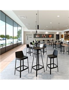 Tavolo bar alto Tapas TAVTA rotondo avorio TAVTAPAV/TAV Unisit TAVOLI BAR 2