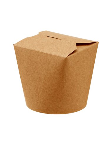 50 Contenitori rotondi da asporto in carta kraft + PE Ø9,5x10cm Leone H0710