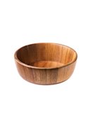 Insalatiera in legno di acacia Ø21x7cm Leone S5062