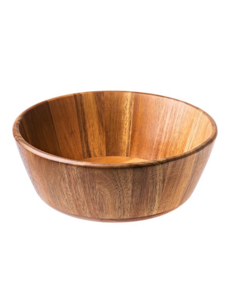 Insalatiera in legno di acacia Ø25x9cm Leone S5063 LEONE ACCESSORI PER IL BUFFET