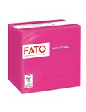 100 tovaglioli carta 24x24cm 2 Veli Fucsia Fato 82545003