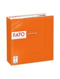 50 tovaglioli carta 33x33cm 2 Veli Arancio Fato 82621400