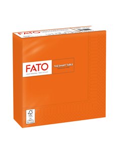 50 tovaglioli carta 33x33cm 2 Veli Arancio Fato 82621400 FATO TISSUE HO.RE.CA-TOVAGLIE-RUNNER