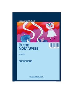Blocco Buste-Nota spese 25 buste staccabili 23x16cm Data Ufficio 666600000 DATA UFFICIO BLOCCHI RICEVUTE-FATTURE