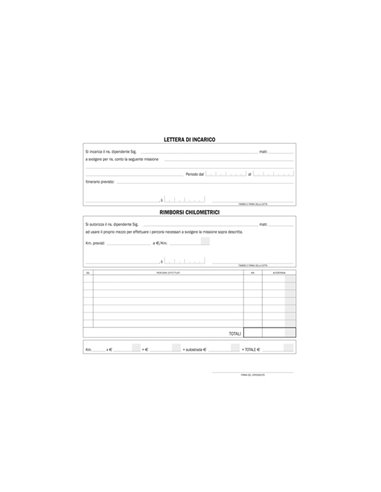 Blocco Buste-Nota spese 25 buste staccabili 23x16cm Data Ufficio 666600000 DATA UFFICIO BLOCCHI RICEVUTE-FATTURE