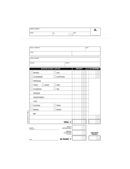 Blocco Buste-Nota spese 25 buste staccabili 23x16cm Data Ufficio 666600000 DATA UFFICIO BLOCCHI RICEVUTE-FATTURE