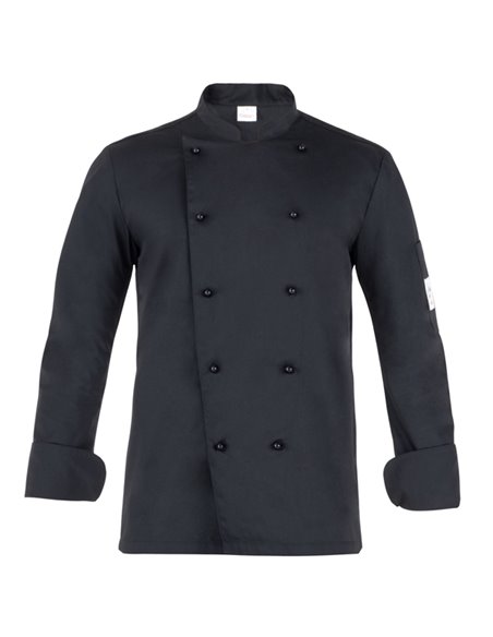 Giacca da cuoco Adriano a manica lunga Tg. M nero Q8G00184-U32-M