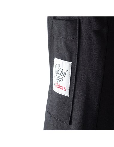 Giacca da cuoco Adriano a manica lunga Tg. M nero Q8G00184-U32-M