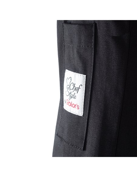 Giacca da cuoco Adriano a manica lunga Tg. M nero Q8G00184-U32-M