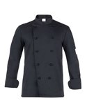 Giacca da cuoco Adriano a manica lunga Tg. XL nero Q8G00184-U32-XL
