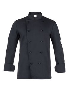 Giacca da cuoco Adriano a manica lunga Tg. XL nero Q8G00184-U32-XL