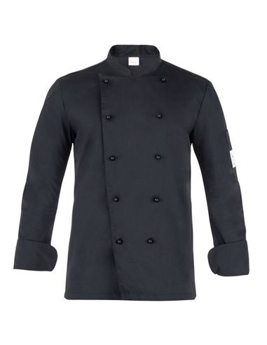 Giacca da cuoco Adriano a manica lunga Tg. XL nero Q8G00184-U32-XL