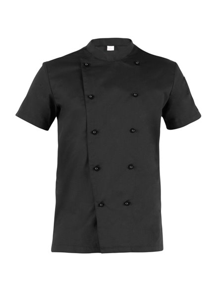 Giacca da cuoco Tommaso a manica corta Tg. S nero Q8G00186-U32-S