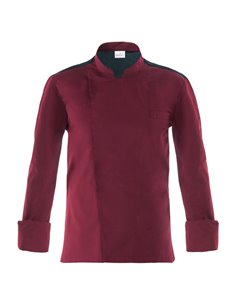 Giacca da cuoco Raul a manica lunga Tg. M bordeaux Q8GX0105-U35-M