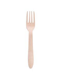 100 Forchette monouso in legno 16,5cm Signor Bio WCF100BIO100C Signor Bio POSATE MONOUSO