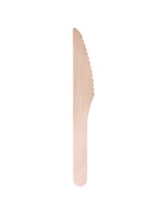 100 Coltelli monouso in legno 16cm Signor Bio WCK001BIO100B