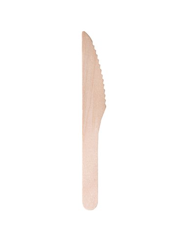 100 Coltelli monouso in legno 16cm Signor Bio WCK001BIO100B