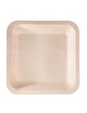 50 Piatti monouso in legno quadrati 25 x 25cm Signor Bio (Delist) WPS003BIO50B