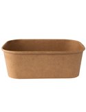 50 bowl rettangolari monouso 750ml cartoncino avana Signor Bio PBR002BIO50C