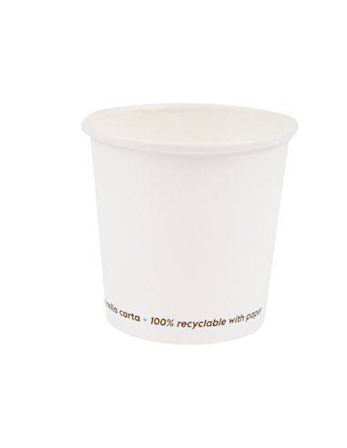 50 Bicchieri in carta 100ml bianco Signor Bio PGC001BIO50C