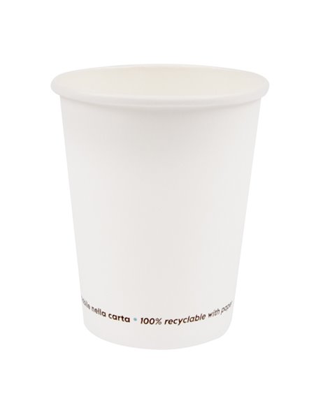 50 Bicchieri in carta 250ml bianco Signor Bio PGC003BIO50C