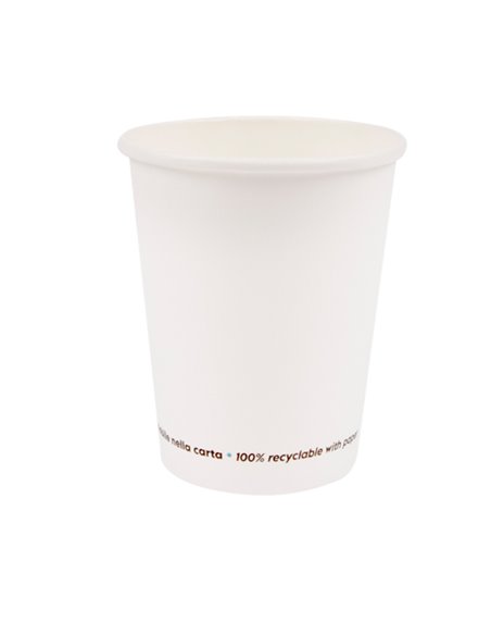 50 Bicchieri in carta 350ml bianco Signor Bio PGC004BIO50C Signor Bio BICCHIERI E CANNUCCE MONOUSO
