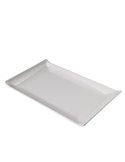 Piatto rettangolare in melamina bianco 23x14x2,6hcm Leone T8157