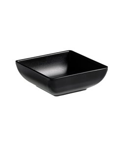 Ciotolina quadrata fingerfood in melamina nera 7,5x7,5x2,7cm Leone T8163.Z