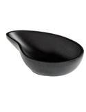 Ciotola a goccia fingerfood in melamina nera 10x6,5x2,4 cm Leone T8165.Z