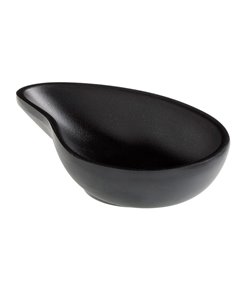 Ciotola a goccia fingerfood in melamina nera 10x6,5x2,4 cm Leone T8165.Z LEONE ACCESSORI PER IL BUFFET