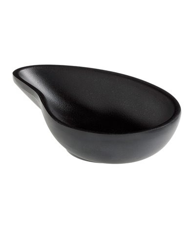 Ciotola a goccia fingerfood in melamina nera 10x6,5x2,4 cm Leone T8165.Z LEONE ACCESSORI PER IL BUFFET