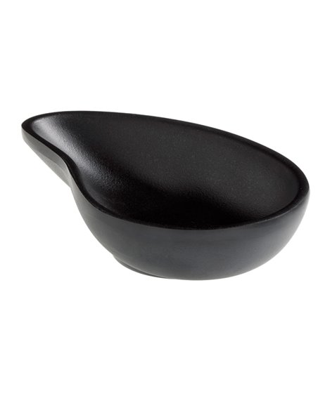 Ciotola a goccia fingerfood in melamina nera 10x6,5x2,4 cm Leone T8165.Z LEONE ACCESSORI PER IL BUFFET