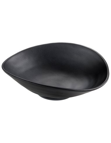 Coppetta nera in melamina 18x15x5,5 cm Leone T8201