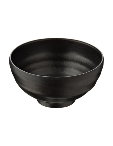 Ciotola nera in melamina Ø11,4x5,8cm Leone T8222 LEONE ACCESSORI PER IL BUFFET