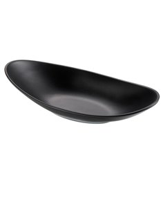 Piatto ovale nero in melamina 31x16x4 cm Leone T8205 LEONE ACCESSORI PER IL BUFFET