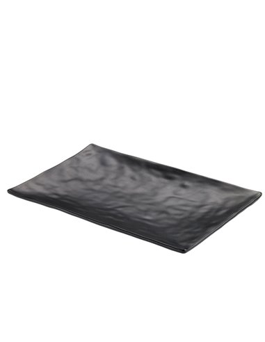 Vassoio rettangolare nero in melamina 30x21x3hcm Leone T8210 LEONE ACCESSORI PER IL BUFFET